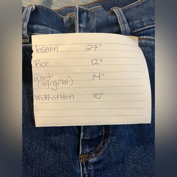 Ann Taylor The Trouser Jeans Wide Leg Relaxed Fit Dark Rinse Size 4 Petite - Picture 6 of 9